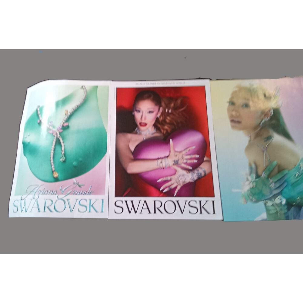 Swarovski Ariana Grande Print Ad + ELLE Editorial Backside Tokyo Story